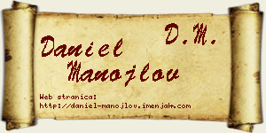 Daniel Manojlov vizit kartica